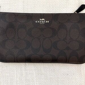 Coach Signature PVC Large Wristlet
